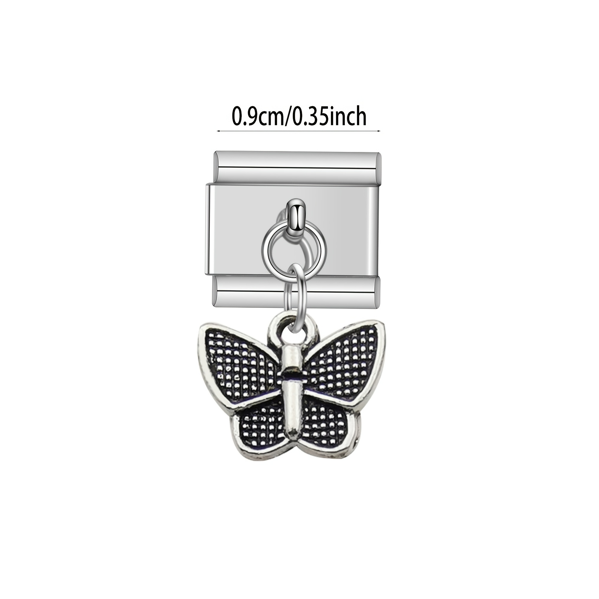Lovely Butterfly Charm Links Bracelet Fit for 9mm Bracelet